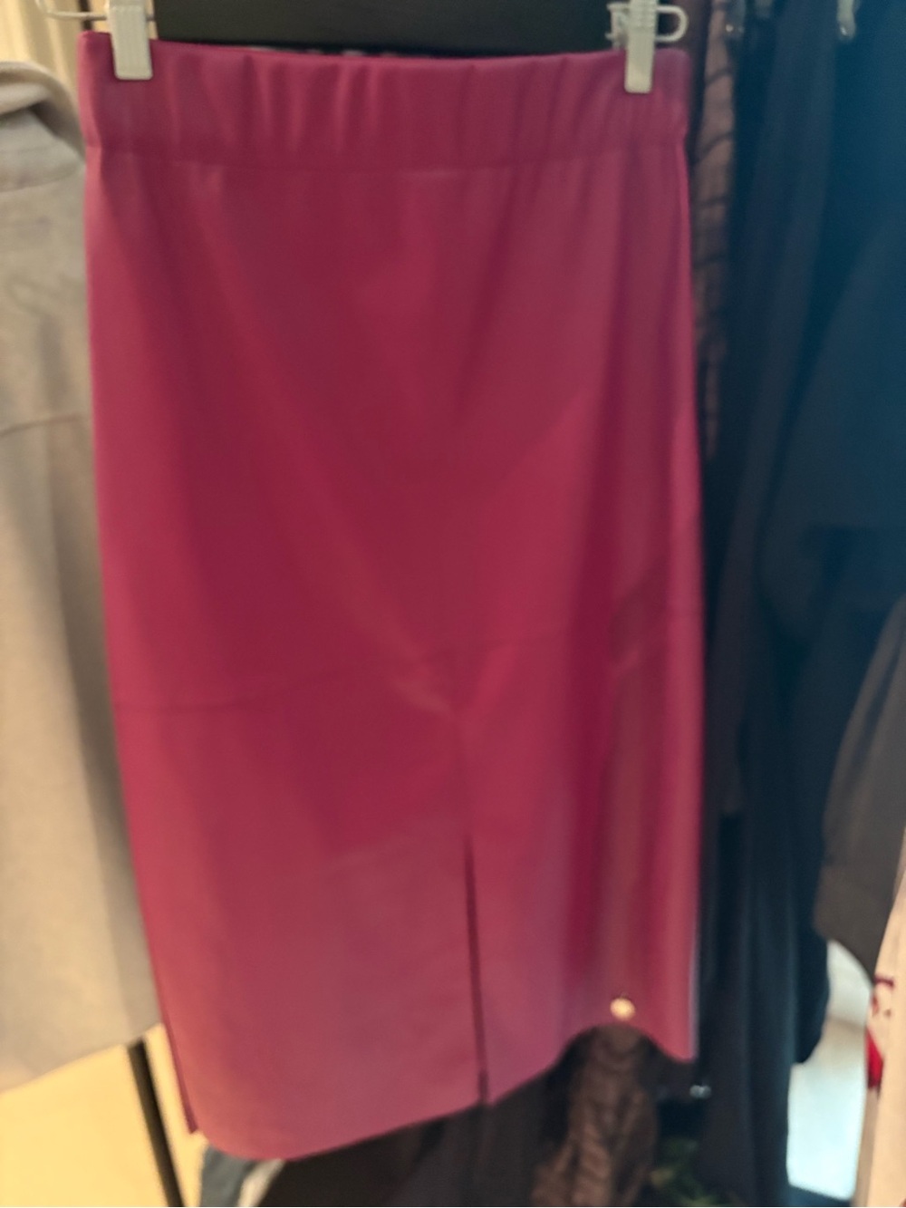 Lolita Magenta Pencil Skirt with Front Slit